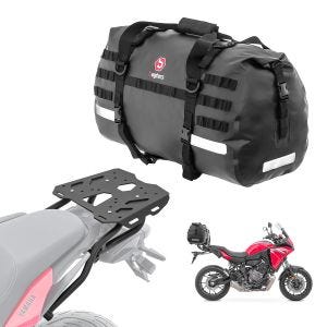 Sett bagasjebrett + halebag 50L egnet for Yamaha Tracer 7 21-24 bagasjebrett Bagtecs SLP-XB50