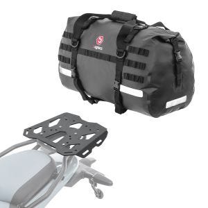 Set Gepäckbrücke + Hecktasche 50L passend für Royal Enfield Himalayan 450 2024 Gepäckträger Bagtecs SLP-XB50 DPL1
