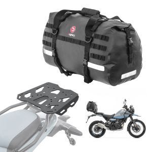 Sett bagasjeholder + halebag 50L egnet for Royal Enfield Himalayan 450 2024 bagasjehylle Bagtecs SLP-XB50