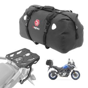 Sett bagasjeholder + halebag 80L egnet for Suzuki V-Strom 650 / XT 17-24 bagasjehylle Bagtecs SLP-XF80