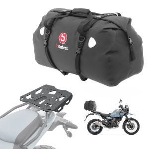 Sett bagasjeholder + halebag 80L egnet for Royal Enfield Himalayan 450 2024 bagasjehylle Bagtecs SLP-XF80