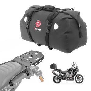 Sett bagasjeholder + halebag 80L egnet for Harley Davidson Pan America 1250 / Special 21-24 bagasjehylle Bagtecs SLP-XF80