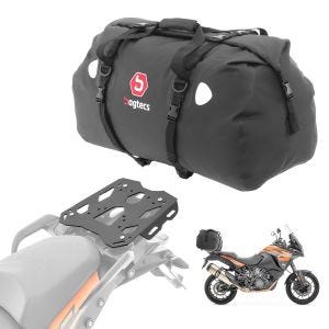 Sett bagasjeholder + halebag 80L passer for KTM 1290 Super Adventure 15-20 bagasjehylle Bagtecs SLP-XF80