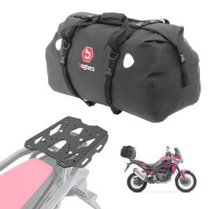 Sett bagasjeholder + halebag 80L egnet for Africa Twin 1100 Adventure Sport 20-24 bagasjehylle Bagtecs SLP-XF80