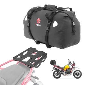 Sett bagasjeholder + halebag 60L egnet for Moto Guzzi V85 19-23 bagasjehylle Bagtecs SLP-XF60