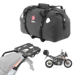 Sett bagasjeholder + halebag 60L passer for KTM 390 Adventure 20-24 bagasjehylle Bagtecs SLP-XF60