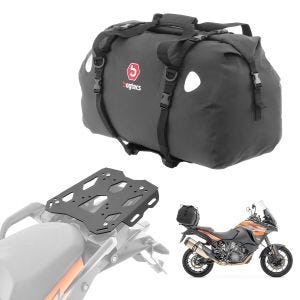 Sett bagasjeholder + halebag 60L passer for KTM 1290 Super Adventure 15-20 bagasjehylle Bagtecs SLP-XF60
