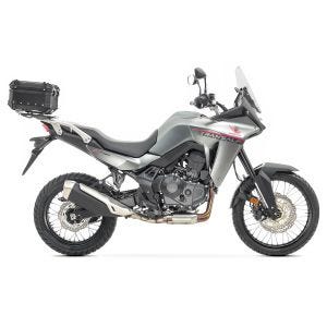 Set Aluminium Top Case + Rear Rack fits for Honda Transalp XL 750 23-24 Top Box Bagtecs XB22 black DPL1