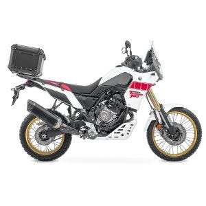 Sett aluminium toppkoffert + bagasjehylle egnet for Yamaha Tenere 700 19-24 Bagtecs XB65 svart DPL1