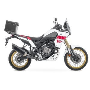 Sett aluminium toppkoffert + bagasjehylle egnet for Yamaha Tenere 700 19-24 Bagtecs XS45 svart DPL1