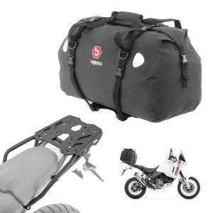 Sett bagasjeholder + halebag 60L passer for Ducati DesertX 22-25 bagasjehylle Bagtecs SLP-XF60