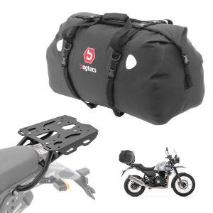 Set Gepäckbrücke + Hecktasche 80L passend für Royal Enfield Himalayan 410 17-20 Gepäckträger Bagtecs SLP-XF80
