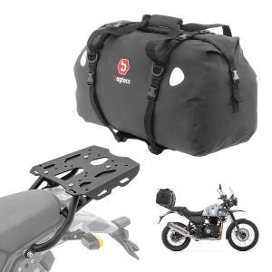 Set Gepäckbrücke + Hecktasche 60L passend für Royal Enfield Himalayan 410 17-20 Gepäckträger Bagtecs SLP-XF60