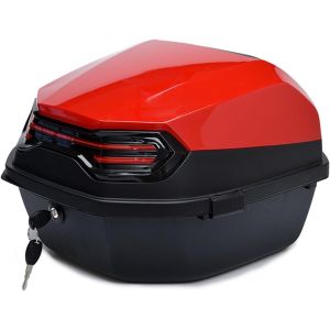 Motorsykkel toppkoffert Bagtecs BT11 45 liter universal bak rød