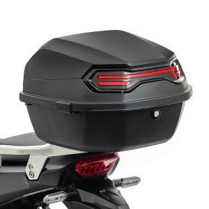 Motorsykkel toppkoffert Bagtecs BT11 45 liter egnet for Honda Transalp XL 750 matt svart