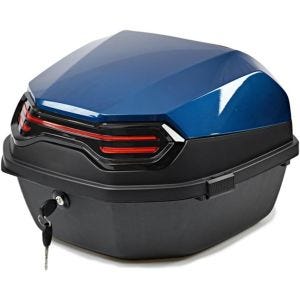 Motorsykkel toppkoffert Bagtecs BT11 45 liter universal bak blå