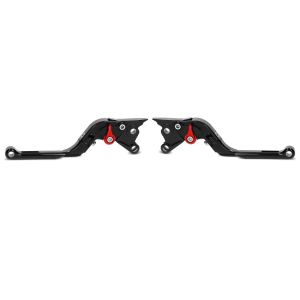 egnet for Honda CB 650 R 19-22 bremsespak og clutchspak med ABE Vario 3 sammenleggbar og lengdejusterbar svart-rød