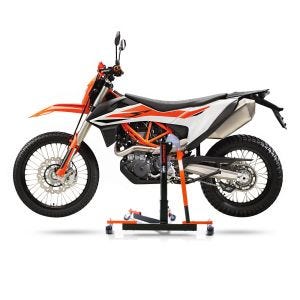 Manøvreringshjelp egnet for KTM 690 Enduro / R 19-24 oransje - for garasje, sidestativ og hovedstativ, 300 kg