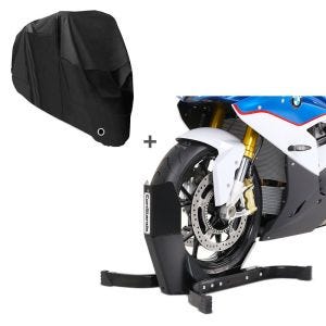 Motorradwippe + Abdeckplane für BMW R 1200 GS / Adventure Constands Easy Plus schwarz_0
