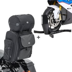 Set SP1 Motorrad Sissybar Tasche + Motorradwippe Easy Plus ConStands_1