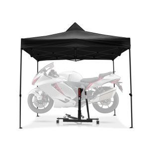 Set Zentralständer Power-Evo für Yamaha YZF-R1 04-06 mit Rennzelt 3x3m Constands schwarz_1