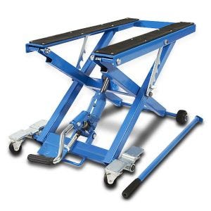 Hydraulisk lift egnet for Chopper/Custombike ConStands Mid-lift XL blå CB14690