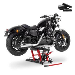 Motorrad Hebebühne ConStands Mid-Lift L Plus Motorradheber bis 680kg inkl. Gummiblöcke rot_1