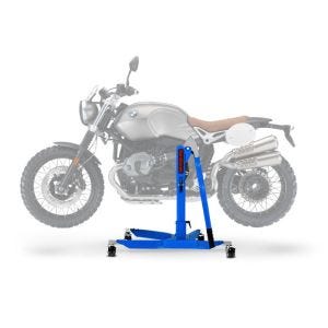 Sentralstativ egnet for BMW R NineT Scrambler 16-23 Blå motorsykkeljekk ConStands Power-Classic NYHET