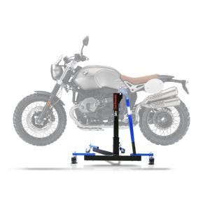 Sentralstativ egnet for BMW R NineT Scrambler 16-23 blå motorsykkeljekk ConStands Power-Evo