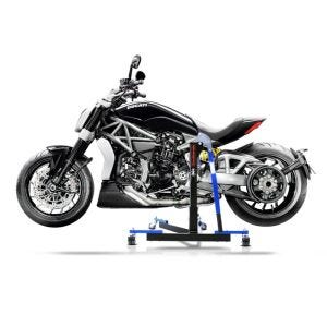 Manøvreringshjelp egnet for Ducati Xdiavel 16-24 blå - for garasje, sidestativ og hovedstativ, 300 kg