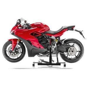 Manøvreringshjelp egnet for Ducati Supersport / S 17-21 grå - for garasje, sidestativ og hovedstativ, 300 kg