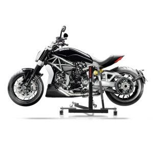 Manøvreringshjelp egnet for Ducati Xdiavel 16-24 grå - for garasje, sidestativ og hovedstativ, 300 kg