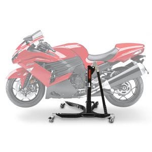 Sentralstativ egnet for Kawasaki ZZR 1400 06-20 motorsykkeljekk ConStands Power-Classic
