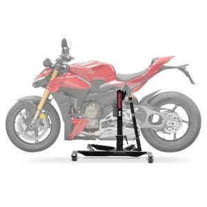 Sentralstativ egnet for Ducati Streetfighter V4/S 2025 svart motorsykkeljekk ConStands Power-Classic