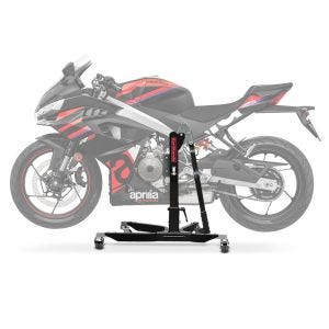 Sentralstativ egnet for Aprilia RS 457 2024 ConStands svart motorsykkeljekk Power-Classic