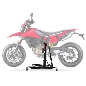 Sentralstativ egnet for Ducati Hypermotard 698 Mono / RVE 2024 svart motorsykkeljekk Power-Classic ConStands