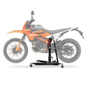 Sentralstativ egnet for KTM 125/390 Enduro R 2025 ConStands svart motorsykkeljekk Power-Classic