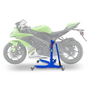 Sentralstativ egnet for Kawasaki ZX-10R 08-10 blå motorsykkeljekk ConStands Power-Classic