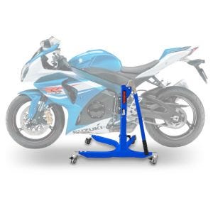Sentralstativ egnet for Suzuki GSX-R 1000 09-16 blå motorsykkeljekk ConStands Power-Classic
