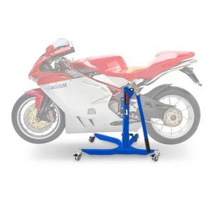 Sentralstativ egnet for MV Agusta F4 1078 R / RR 312 07-09 blå motorsykkeljekk ConStands Power-Classic
