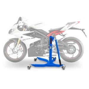 Sentralstativ egnet for Triumph Daytona 675 / R 06-16 blå motorsykkeljekk ConStands Power-Classic