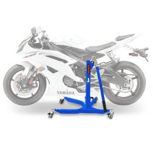 Sentralstativ egnet for Yamaha YZF-R6 06-20 blå motorsykkeljack ConStands Power-Classic