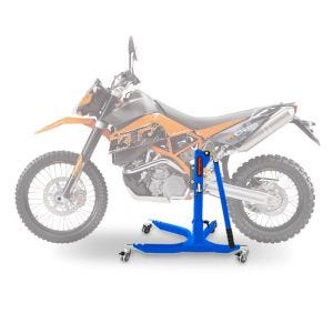 Sentralstativ som passer til KTM 950 Super Enduro / R 06-08 blå motorsykkeljekk ConStands Power-Classic