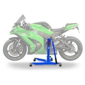 Sentralstativ egnet for Kawasaki ZX-10R 16-25 blå motorsykkeljack ConStands Power-Classic