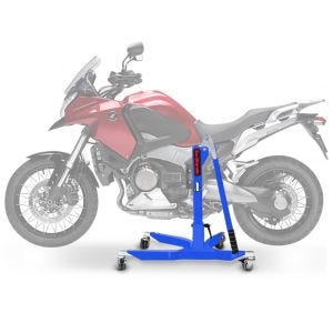 Sentralstativ egnet for Honda Crosstourer 12-20 blå motorsykkeljekk ConStands Power-Classic NYHET