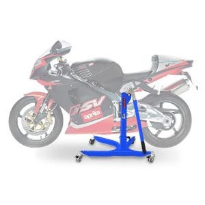 Sentralstativ egnet for Aprilia RSV Mille 98-03 blå motorsykkeljekk ConStands Power-Classic