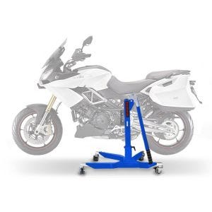 Sentralstativ egnet for Aprilia Caponord 1200 13-17 blå motorsykkeljekk ConStands Power-Classic