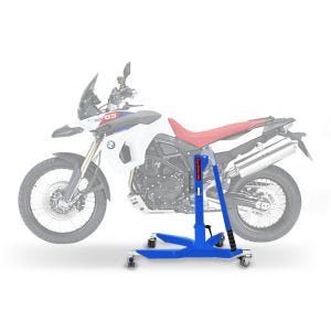 Sentralstativ egnet for BMW F 800 GS / Adventure 08-18 Blå motorsykkeljekk ConStands Power-Classic