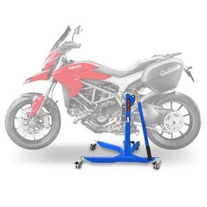 Sentralstativ egnet for Ducati Hyperstrada 13-15 Blue motorsykkeljekk ConStands Power-Classic