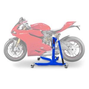 Sentralstativ egnet for Ducati 1199 Panigale RS 12-14 blå motorsykkeljekk ConStands Power-Classic